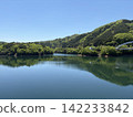 Mountain reflected in the dam lake 142233842