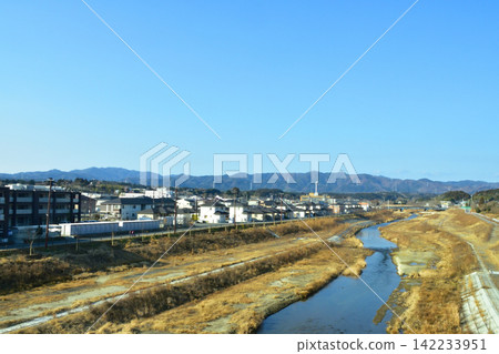 Scenery along the JR East Joban Line (winter morning, 2023) Scenery along the JR East Joban Line (winter morning, 2023) 142233951