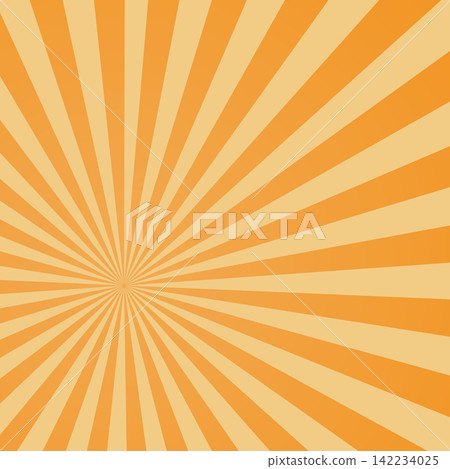 Abstract orange Sunburst vector background. High quality illustration. Abstract orange Sunburst vector background. High quality illustration. 142234025