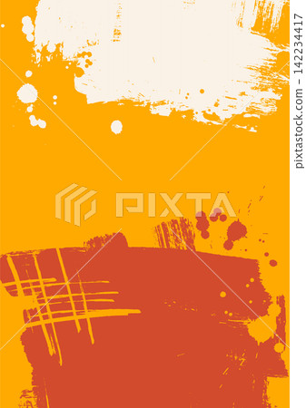 Abstract orange red cream grunge brush background Abstract orange red cream grunge brush background 142234417