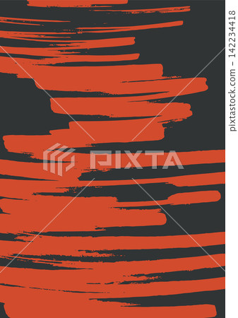 Abstract Red Brush Strokes on Dark Background Abstract Red Brush Strokes on Dark Background 142234418