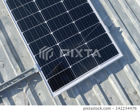 Solar panel mounting on roof installation Solar panel mounting on roof installation 142234476