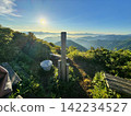 The sunrise and summit marker from the top of Mt. Okasayama 142234527