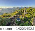 The summit marker of Mt. Okasayama and Mt. Oigadake and Mt. Hakusan 142234528