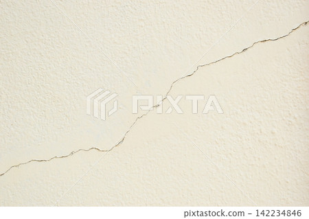 crack on white wall from earthquake, construction industry crack on white wall from earthquake, construction industry 142234846
