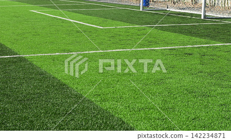 artificial green grass background for playground artificial green grass background for playground 142234871