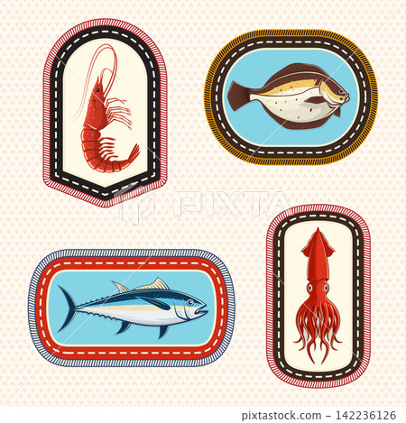 Marine Fishing Scout Badge Set, Vintage Embroidery Patches with Fish, Crab and Lobster, Nautical Achievement Emblems for Scouting and Outdoor Adventure Marine Fishing Scout Badge Set, Vintage Embroidery Patches with Fish, Crab and Lobster, Nautical Achievement Emblems for Scouting and Outdoor Adventure 142236126