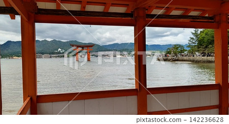 The Great Torii Gate as seen from Itsukushima Shrine [Hiroshima, Japan] 142236628