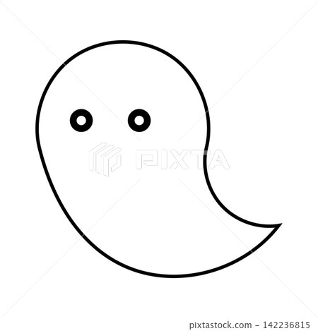 Halloween hand-drawn ghost icons with surprised, astonished, and flashing faces. Halloween hand-drawn ghost icons with surprised, astonished, and flashing faces. 142236815