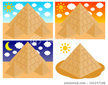 Pyramid illustration set 4 Pyramid illustration set 4 142237106