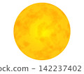 Beautiful full moon illustration material 142237402