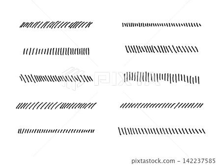 A stylish hand-drawn line set (black) featuring many short diagonal lines. A stylish hand-drawn line set (black) featuring many short diagonal lines. 142237585