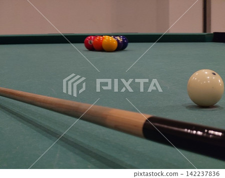 The billiards match begins. The billiards match begins. 142237836