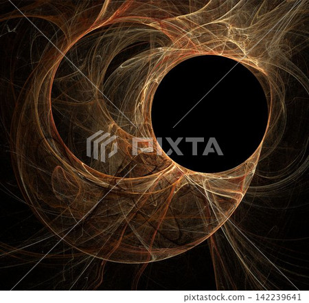 yellow abstract fractal pattern on black background, wallpaper, design yellow abstract fractal pattern on black background, wallpaper, design 142239641