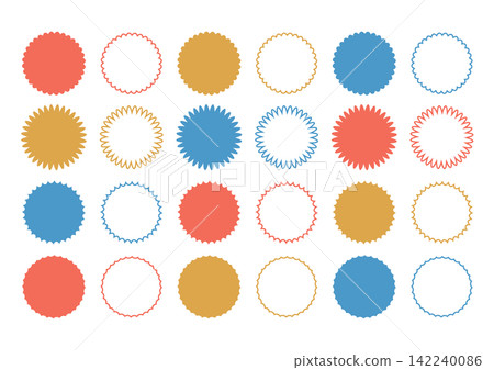 Zigzag/Jagged Material Set - Set of sale stickers, Set of star Zigzag/Jagged Material Set - Set of sale stickers, Set of star 142240086
