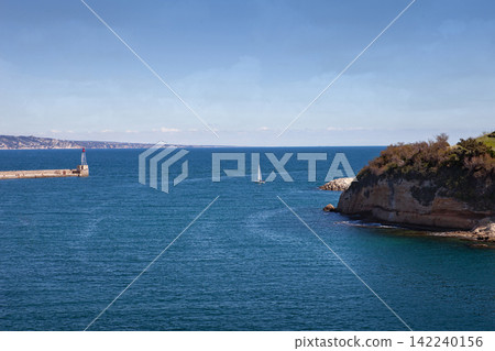Mediterranean Sea and the Calanques in Marseille 142240156