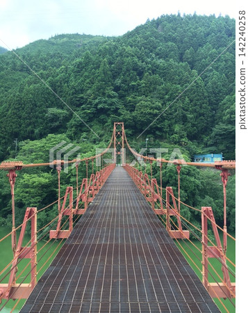 Red Suspension Bridge Red Suspension Bridge 142240258