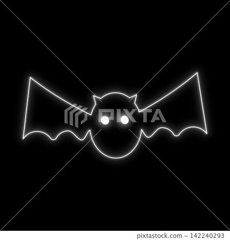 Bat Neon Light - Round Eyes/White Eyes - Perfect for Halloween, Animals, Spooky, Cute, Scary, Monsters, etc. Bat Neon Light - Round Eyes/White Eyes - Perfect for Halloween, Animals, Spooky, Cute, Scary, Monsters, etc. 142240293