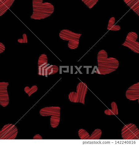 Cute romantic hearts seamless pattern.Valentine's day. Holidays background. Perfect for print romantic wedding design Cute romantic hearts seamless pattern.Valentine's day. Holidays background. Perfect for print romantic wedding design 142240816