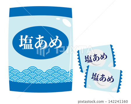 Illustration of salt candy 142241160