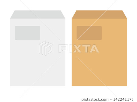 Illustration of a windowed envelope Illustration of a windowed envelope 142241175