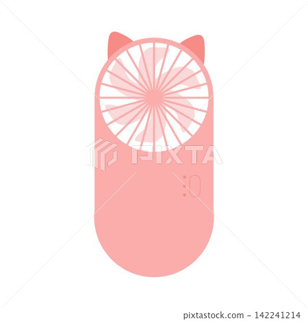 Modern portable fan. Comfort electric blower. Wind ventilator Modern portable fan. Comfort electric blower. Wind ventilator 142241214