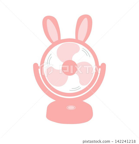 Modern portable fan. Comfort electric blower. Wind ventilator Modern portable fan. Comfort electric blower. Wind ventilator 142241218