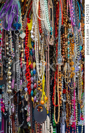 Bijou colorful jewellery necklaces on market 142241558
