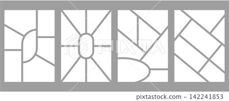 Set of templates minimalistic geometric photo frames. Mood board or photo image layout. Simple trendy geometric design Set of templates minimalistic geometric photo frames. Mood board or photo image layout. Simple trendy geometric design 142241853