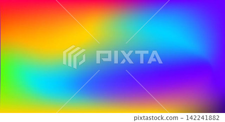 Rainbow rgb gradient background, red, yellow, green, blue colored wallpaper vector. Electromagnetic spectrum. Sun light ultraviolet colors. Multicolored wavelength. Rainbow rgb gradient background, red, yellow, green, blue colored wallpaper vector. Electromagnetic spectrum. Sun light ultraviolet colors. Multicolored wavelength. 142241882