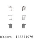 Trash can icon 142241976