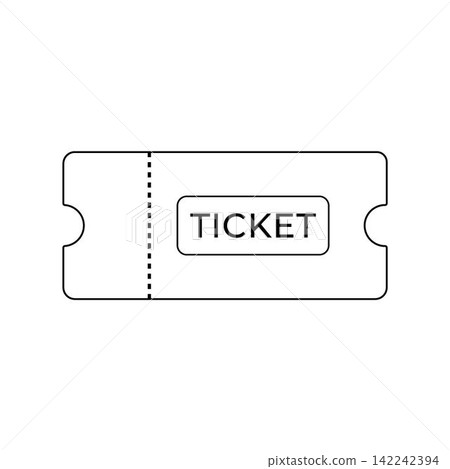 Ticket line art Ticket line art 142242394