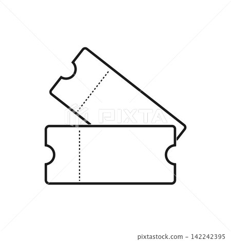 Ticket line art Ticket line art 142242395