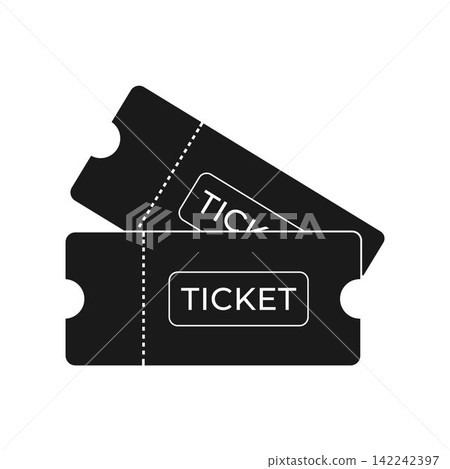 Ticket line art Ticket line art 142242397