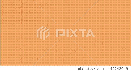 Waffle biscuit texture, product wallpaper, vector flat pattern sweet wafer texture backdrop. 142242649