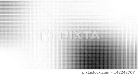 Black dotted overlay background, simple retro wallpaper abstract vector 142242707