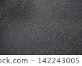 Wet asphalt after the rain close up. Minimalistic background, texture of the road after raining, weather changes. 142243005