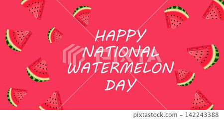 Banner National watermelon day Banner National watermelon day 142243388