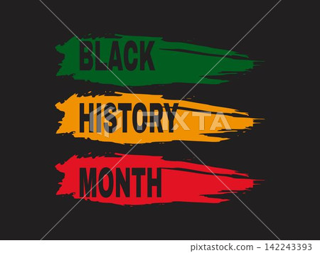 Black History Month. African American History. Celebrated annual. Poster, card, banner, background. Vector illustration 142243393