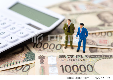 Businessman and money Businessman and money 142243426