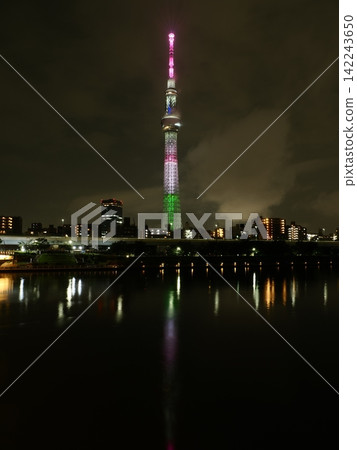 The lights of Tokyo Skytree The lights of Tokyo Skytree 142243650