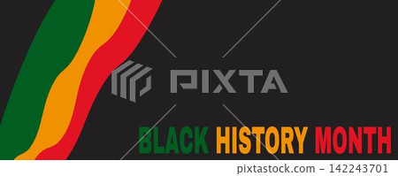 Black History Month Background.African American History. Celebrated annual. Poster, card, banner. Vector illustration Black History Month Background.African American History. Celebrated annual. Poster, card, banner. Vector illustration 142243701