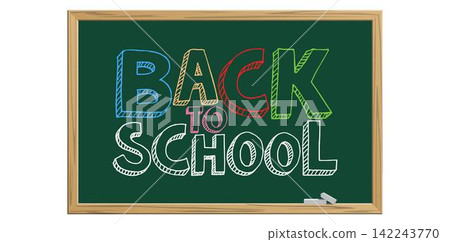 Green chalkboard with text Green chalkboard with text 142243770