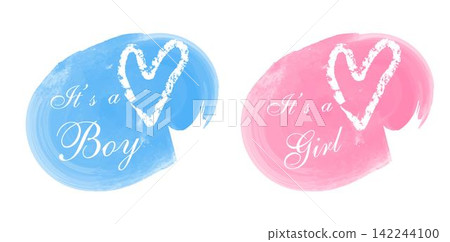 Baby announcement card design element Baby announcement card design element 142244100