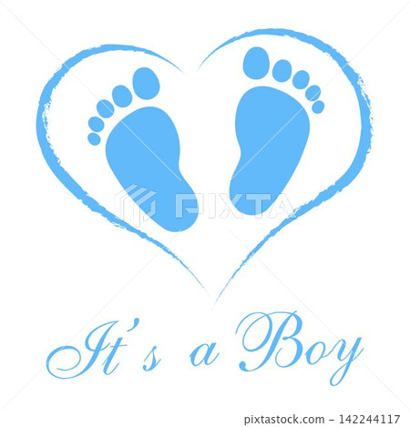 Blue Baby Shower Invite Greeting card 142244117