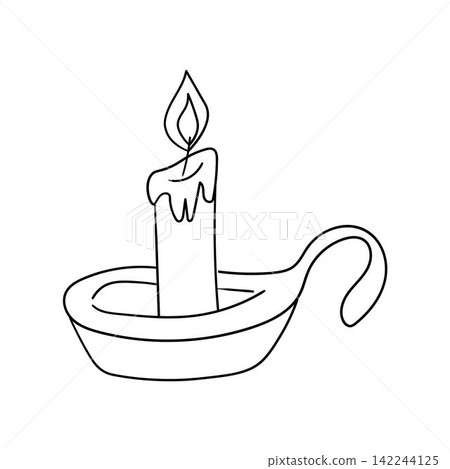 Burning candle supplied with a handle Burning candle supplied with a handle 142244125