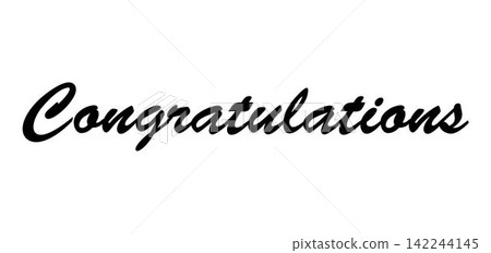 Congratulations lettering greeting sign Congratulations lettering greeting sign 142244145