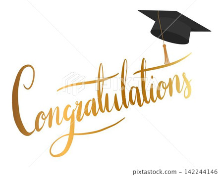 "Congratulations!" greeting sign 142244146