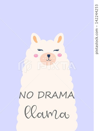 No drama llama cute card No drama llama cute card 142244253