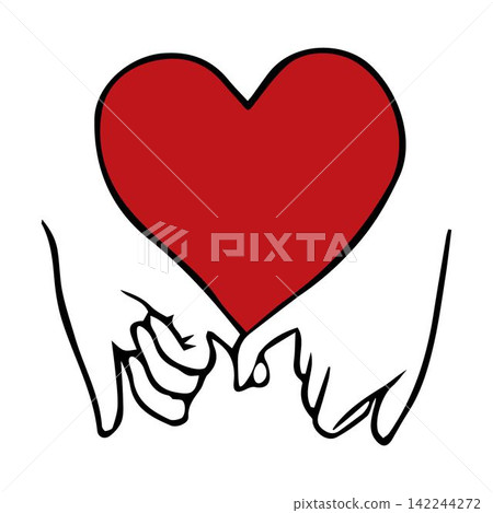 Pinky promise vector illustration Pinky promise vector illustration 142244272
